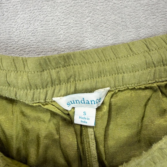 Sundance Pants Women's Small Buena Vista Colorful Embroidered Jogger Olive Boho - Picture 5 of 14